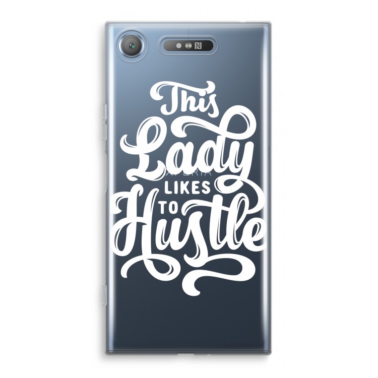 Hustle Lady: Sony Xperia XZ1 Transparant Hoesje