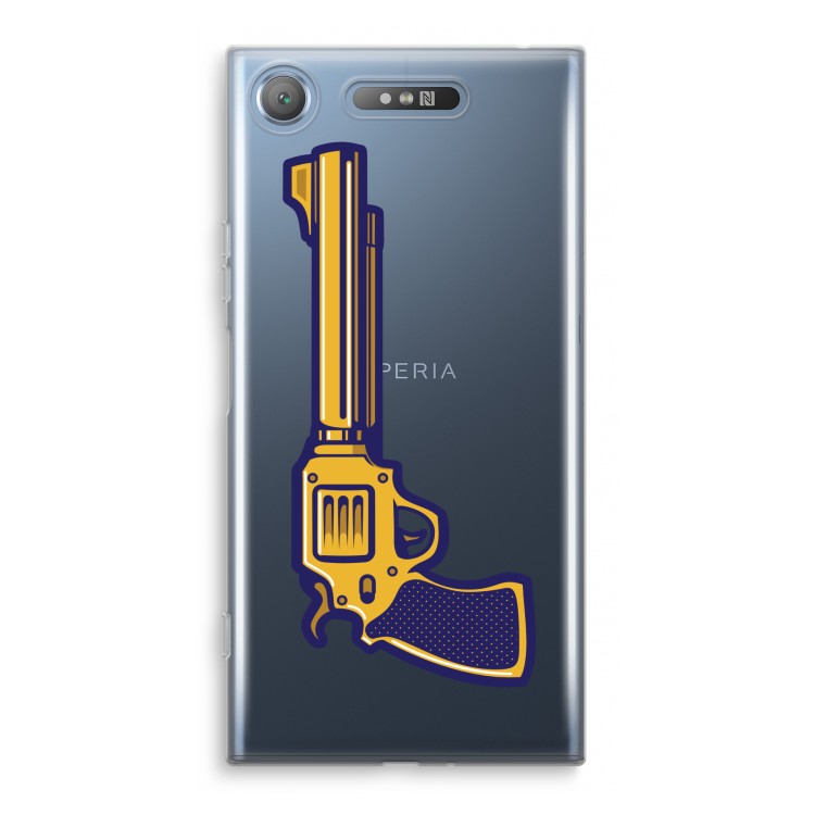 Pew Pew Pew: Sony Xperia XZ1 Transparant Hoesje