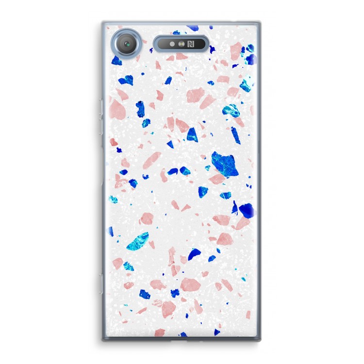 Terrazzo N°6: Sony Xperia XZ1 Transparant Hoesje