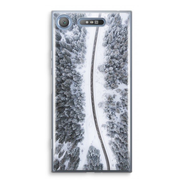 Snøfall: Sony Xperia XZ1 Transparant Hoesje