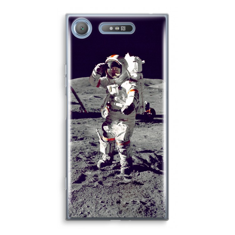 Spaceman: Sony Xperia XZ1 Transparant Hoesje