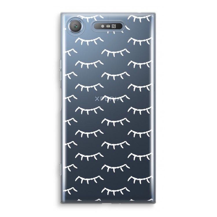 Wimpers: Sony Xperia XZ1 Transparant Hoesje