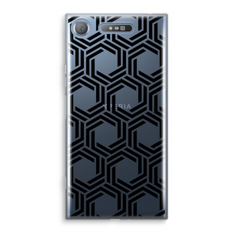 Geometrisch patroon: Sony Xperia XZ1 Transparant Hoesje