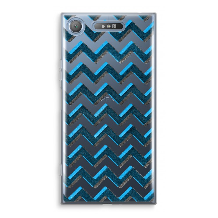 Onderbroken lijn: Sony Xperia XZ1 Transparant Hoesje