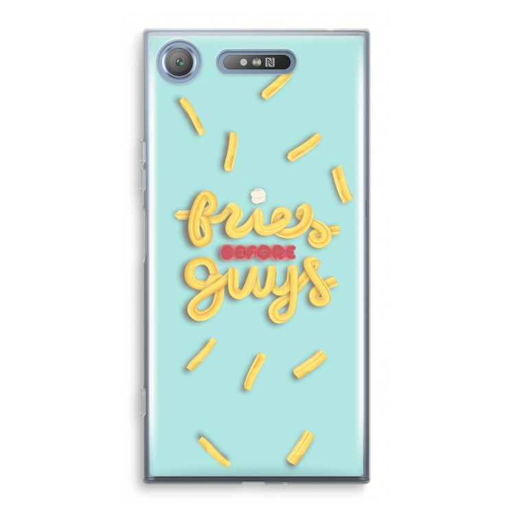 Always fries: Sony Xperia XZ1 Transparant Hoesje