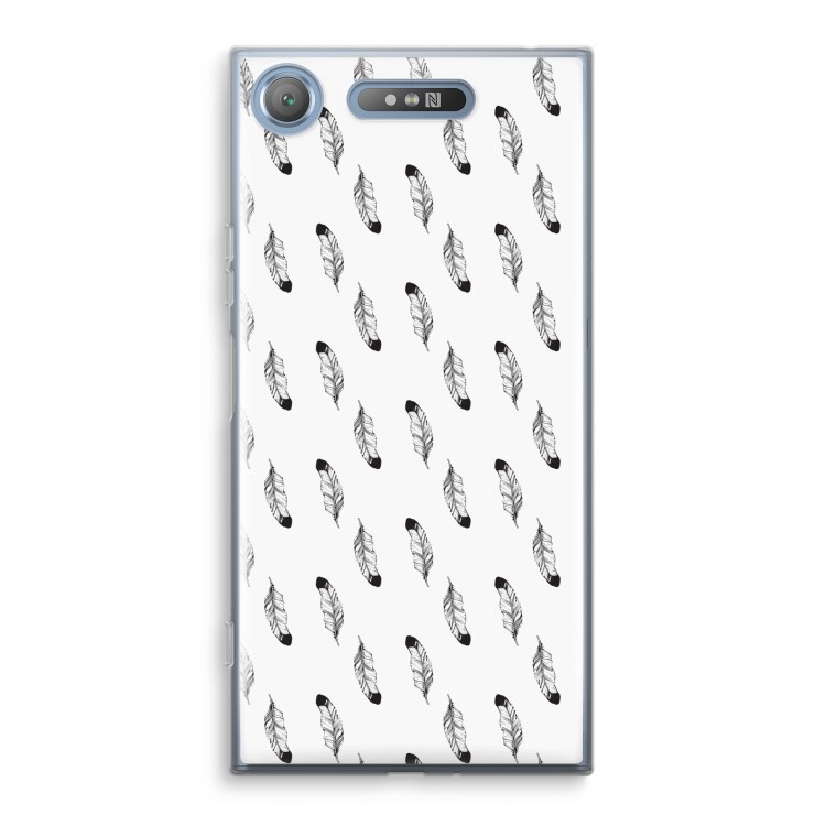 Pluimen: Sony Xperia XZ1 Transparant Hoesje