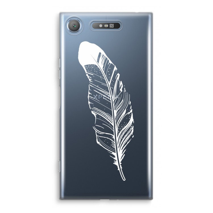 Pluim: Sony Xperia XZ1 Transparant Hoesje