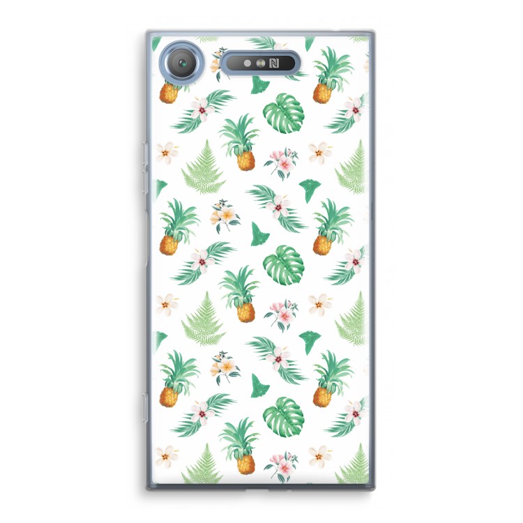 Ananas bladeren: Sony Xperia XZ1 Transparant Hoesje