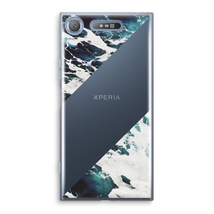 Golven: Sony Xperia XZ1 Transparant Hoesje