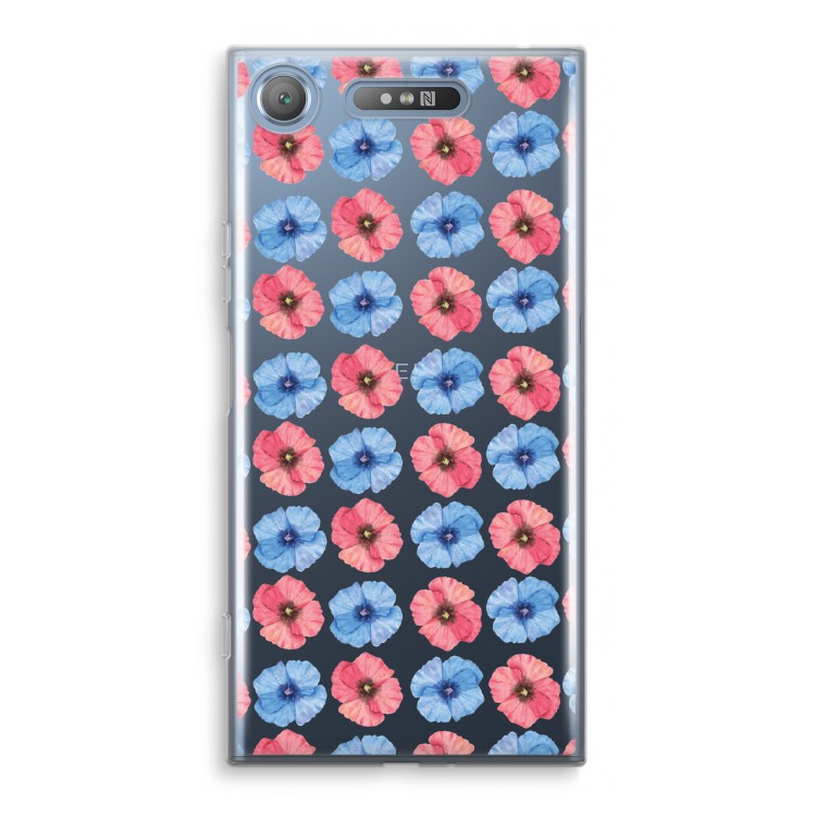 Klaproosjes: Sony Xperia XZ1 Transparant Hoesje