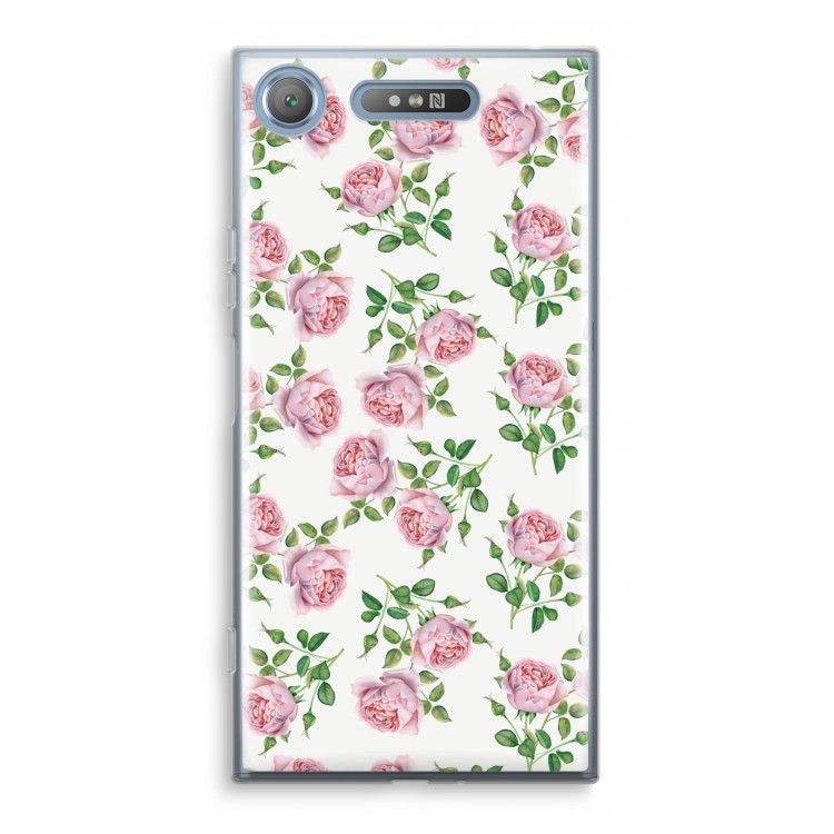 Kleine roosjes: Sony Xperia XZ1 Transparant Hoesje