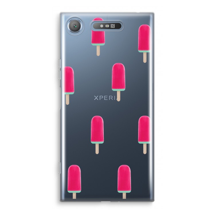 Waterijsje: Sony Xperia XZ1 Transparant Hoesje