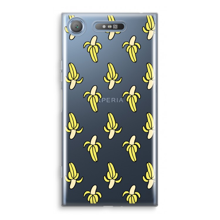 Bananas: Sony Xperia XZ1 Transparant Hoesje