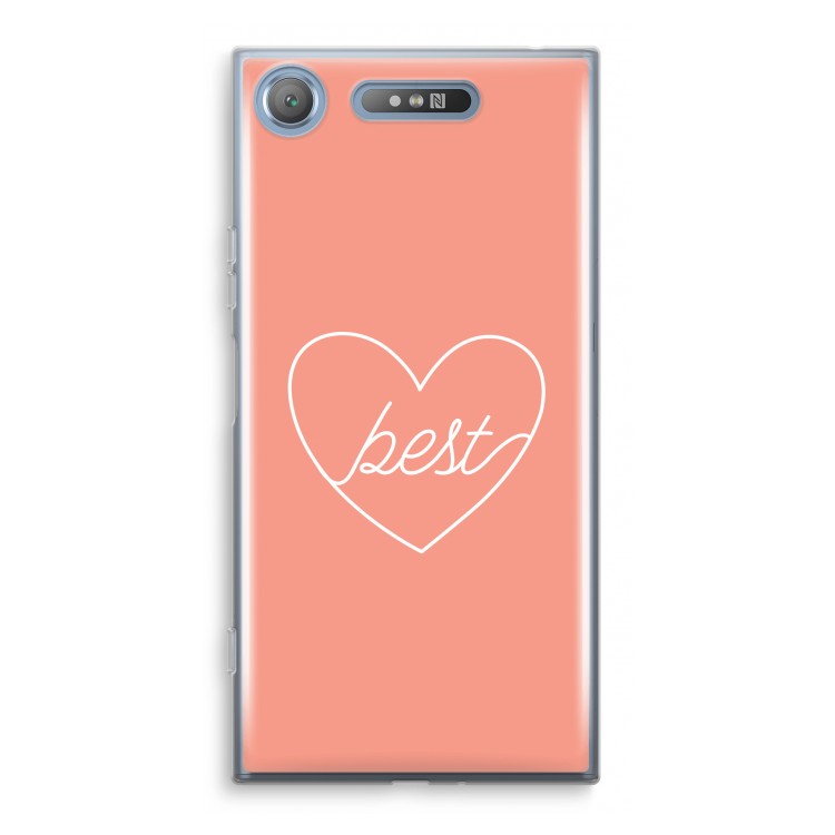 Best heart: Sony Xperia XZ1 Transparant Hoesje