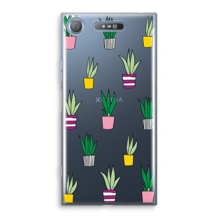 Sanseveria: Sony Xperia XZ1 Transparant Hoesje