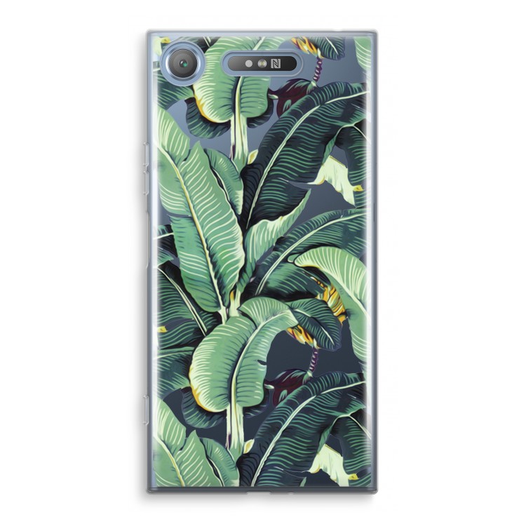 Bananenbladeren: Sony Xperia XZ1 Transparant Hoesje
