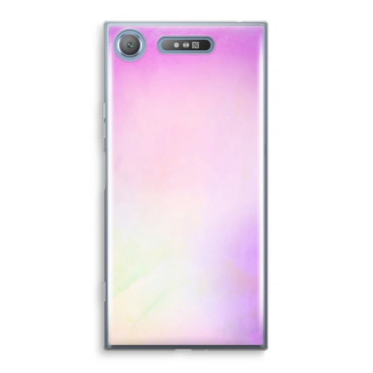 Flow mist pastel: Sony Xperia XZ1 Transparant Hoesje