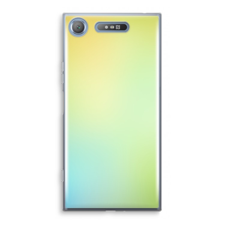Minty mist pastel: Sony Xperia XZ1 Transparant Hoesje