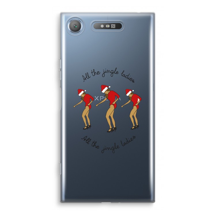 Jingle Ladies: Sony Xperia XZ1 Transparant Hoesje