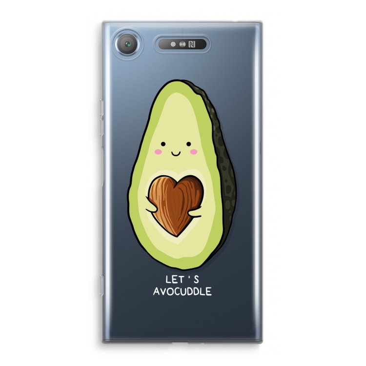 Avocuddle: Sony Xperia XZ1 Transparant Hoesje