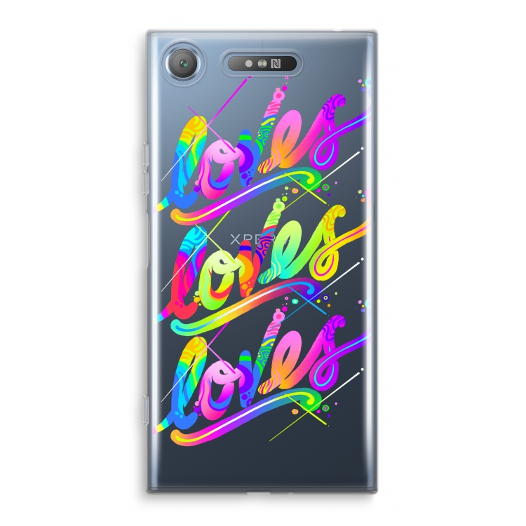 Loves: Sony Xperia XZ1 Transparant Hoesje