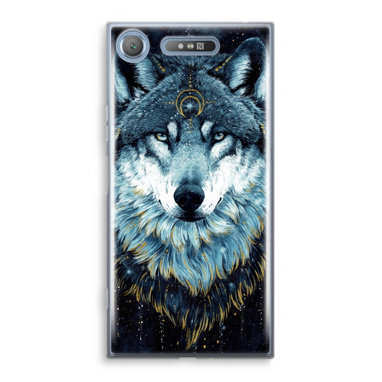 Darkness Wolf: Sony Xperia XZ1 Transparant Hoesje