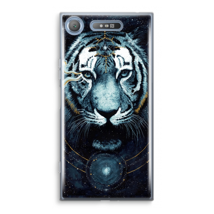 Darkness Tiger: Sony Xperia XZ1 Transparant Hoesje