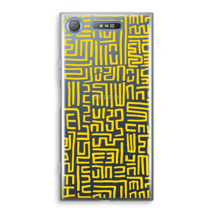 Majorelle Blue Print: Sony Xperia XZ1 Transparant Hoesje