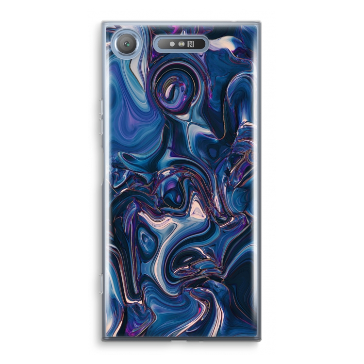 Mirrored Mirage: Sony Xperia XZ1 Transparant Hoesje