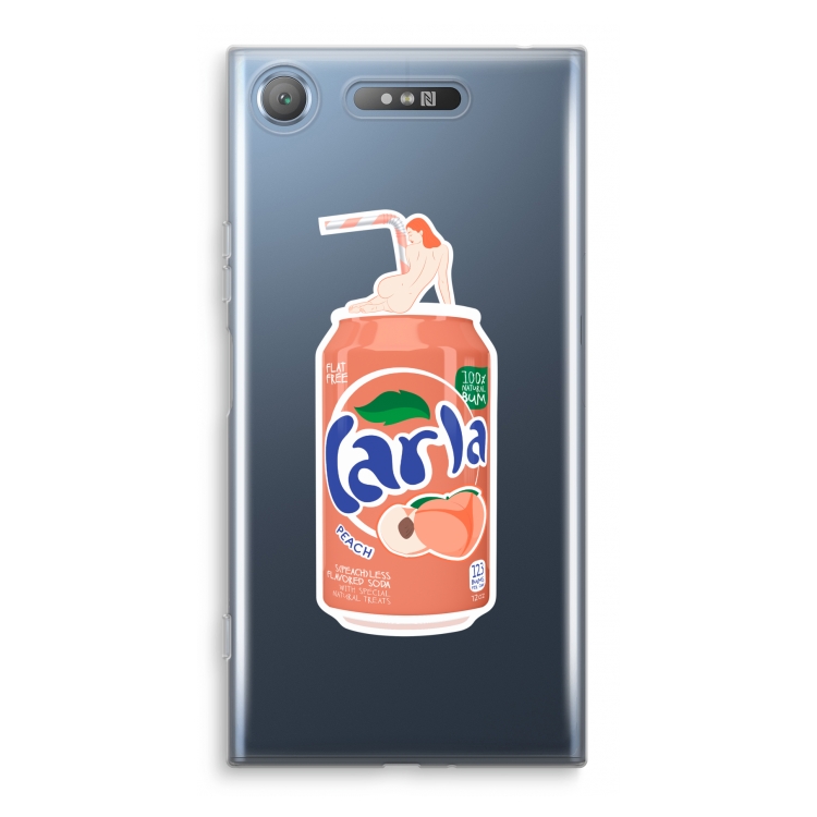 S(peach)less: Sony Xperia XZ1 Transparant Hoesje