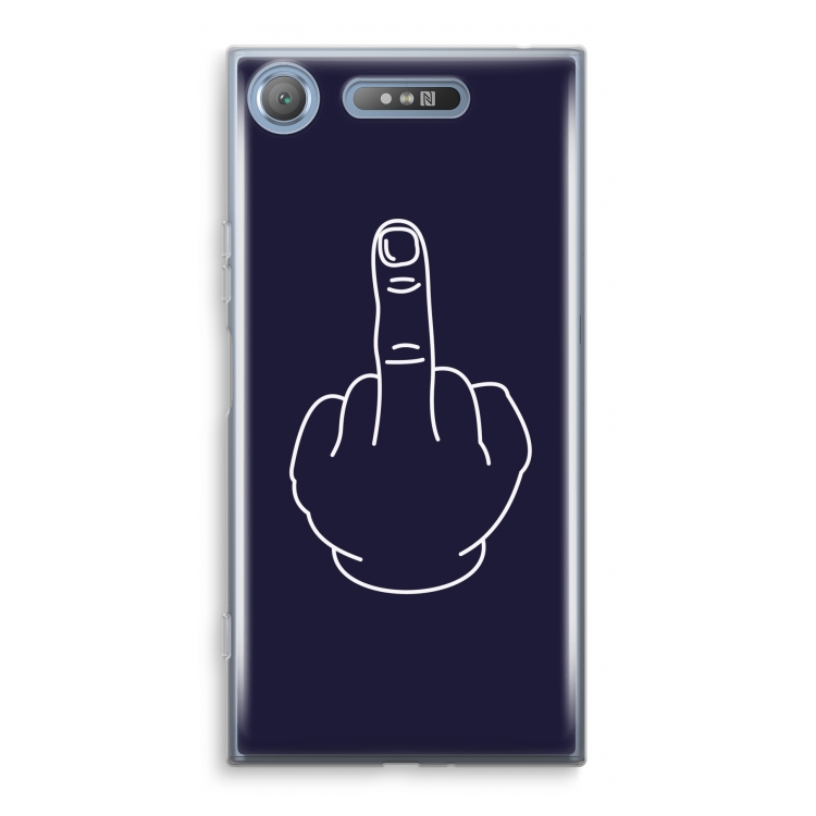 F**k U: Sony Xperia XZ1 Transparant Hoesje