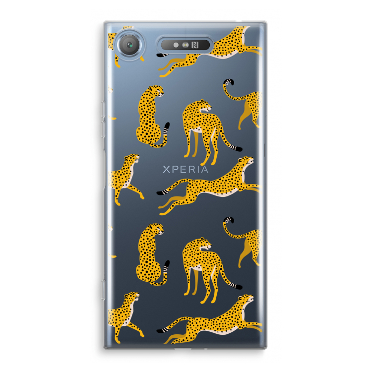 Luipaard: Sony Xperia XZ1 Transparant Hoesje