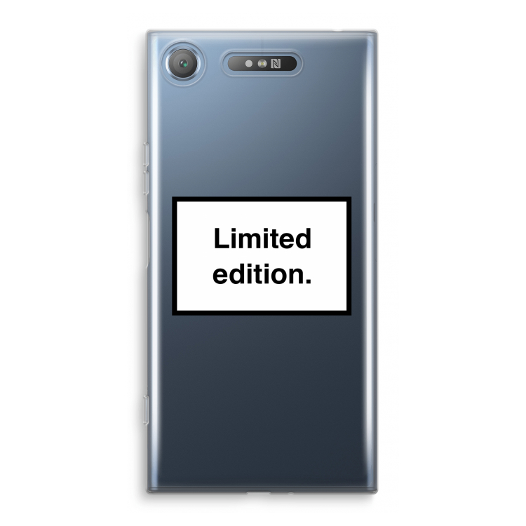 Limited edition: Sony Xperia XZ1 Transparant Hoesje