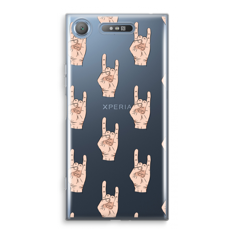 Rock: Sony Xperia XZ1 Transparant Hoesje
