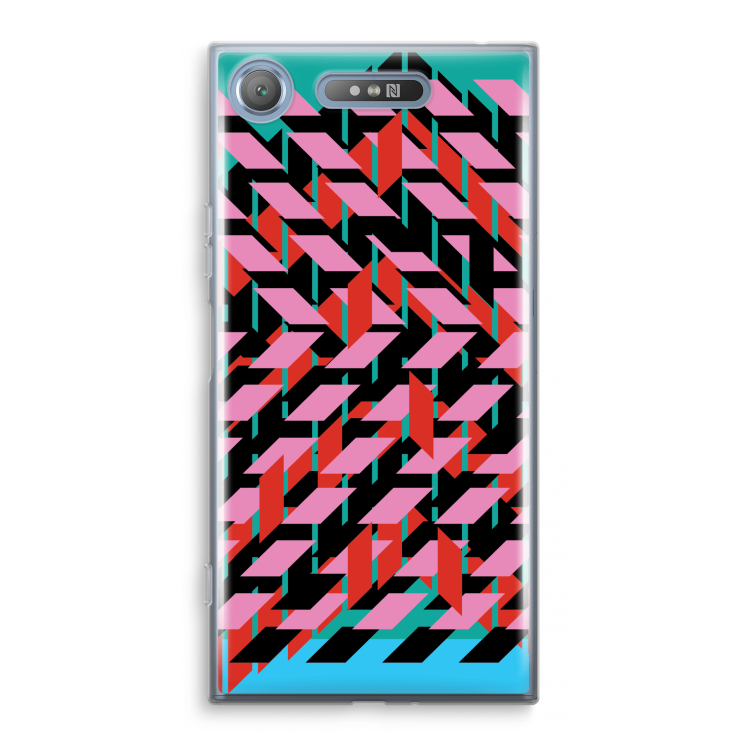 Skew Blush 2: Sony Xperia XZ1 Transparant Hoesje