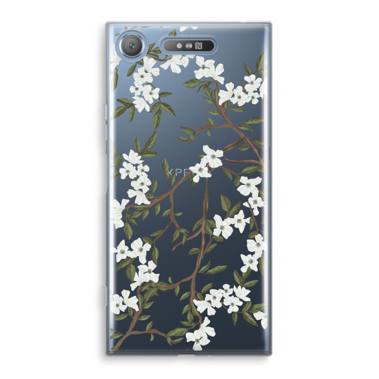 Blossoming spring: Sony Xperia XZ1 Transparant Hoesje