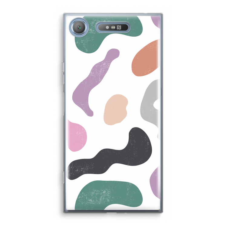Memphis Shapes: Sony Xperia XZ1 Transparant Hoesje