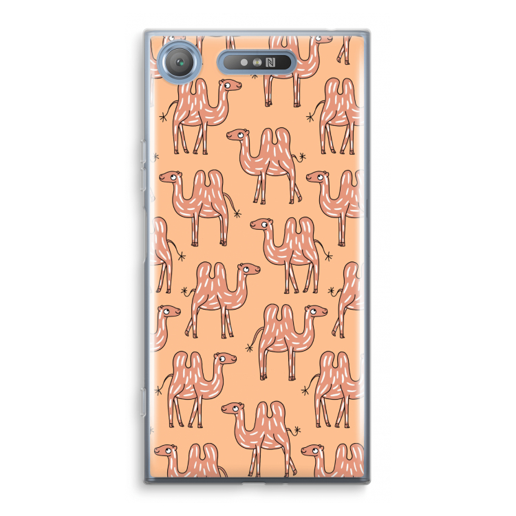 Kameel: Sony Xperia XZ1 Transparant Hoesje