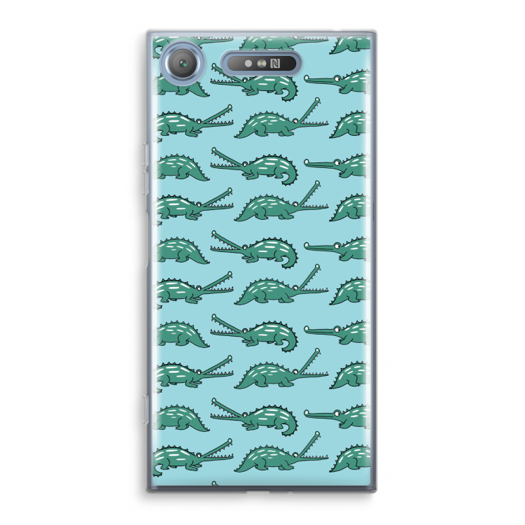 Kroko: Sony Xperia XZ1 Transparant Hoesje