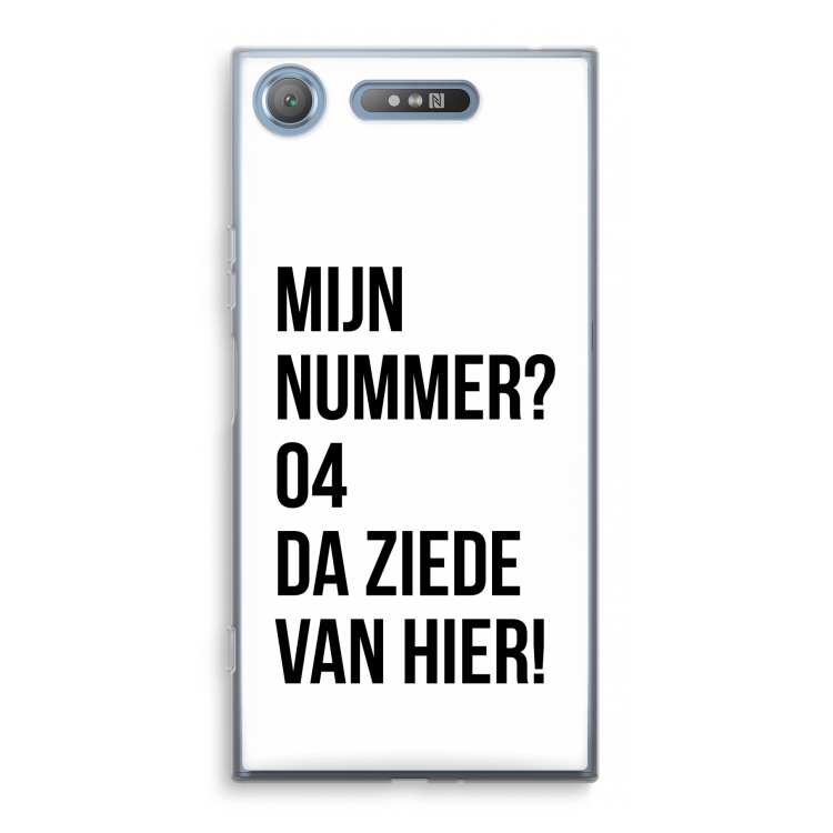 Da ziede van hier: Sony Xperia XZ1 Transparant Hoesje