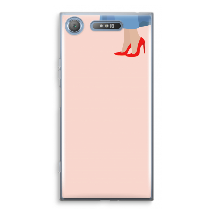 High heels: Sony Xperia XZ1 Transparant Hoesje