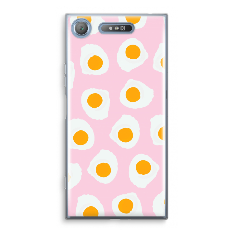 Dancing eggs: Sony Xperia XZ1 Transparant Hoesje