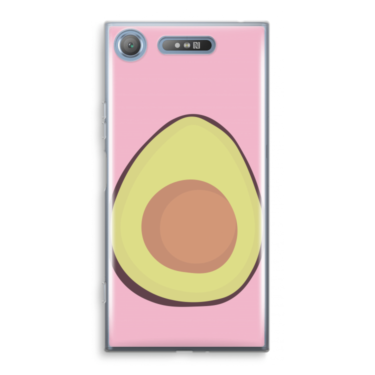 Avocado: Sony Xperia XZ1 Transparant Hoesje