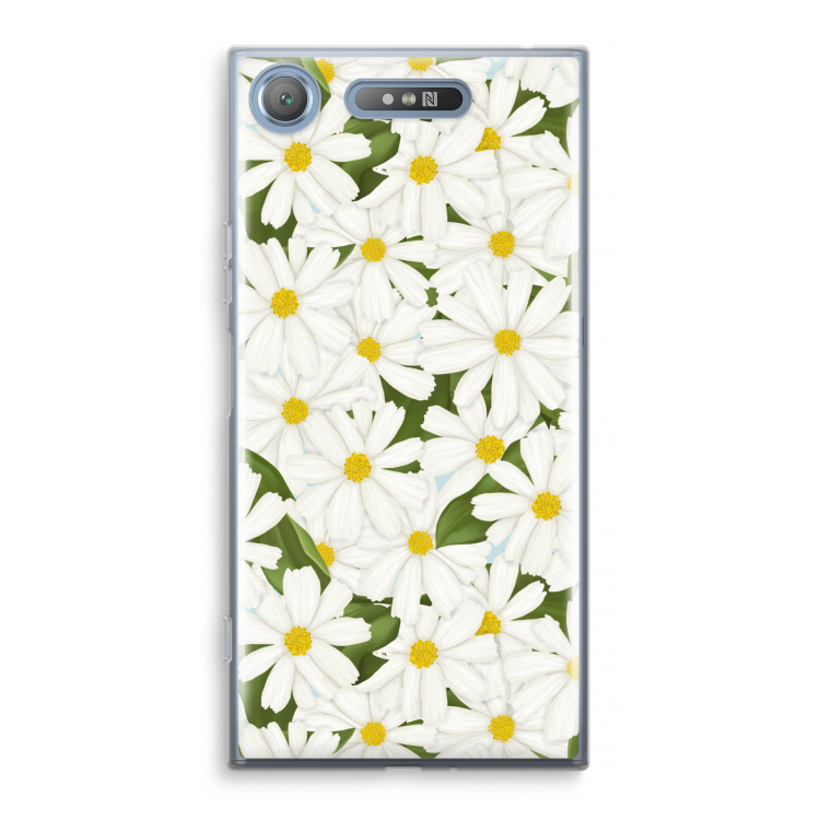 Summer Daisies: Sony Xperia XZ1 Transparant Hoesje