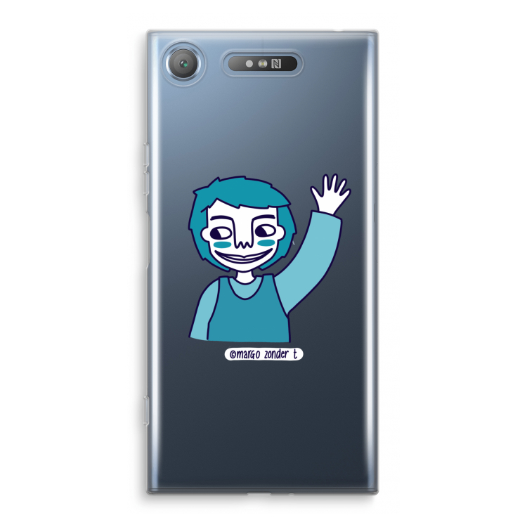 Zwaai: Sony Xperia XZ1 Transparant Hoesje