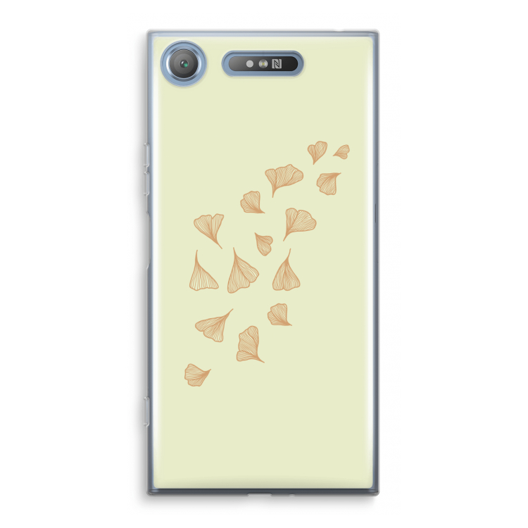 Falling Leaves: Sony Xperia XZ1 Transparant Hoesje