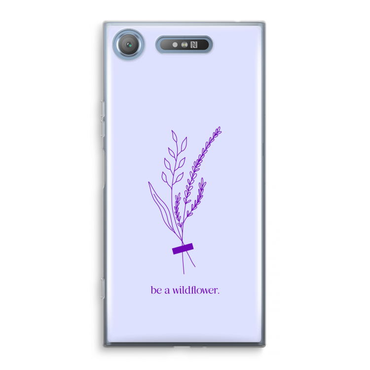 Be a wildflower: Sony Xperia XZ1 Transparant Hoesje