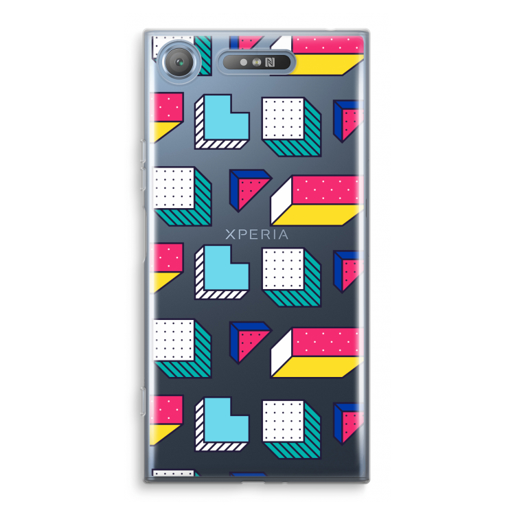 8-bit N°7: Sony Xperia XZ1 Transparant Hoesje