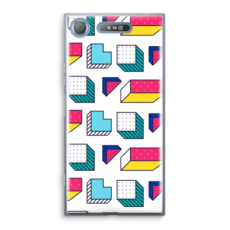 8-bit N°7: Sony Xperia XZ1 Transparant Hoesje