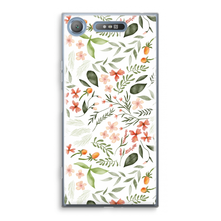 Sweet little flowers: Sony Xperia XZ1 Transparant Hoesje